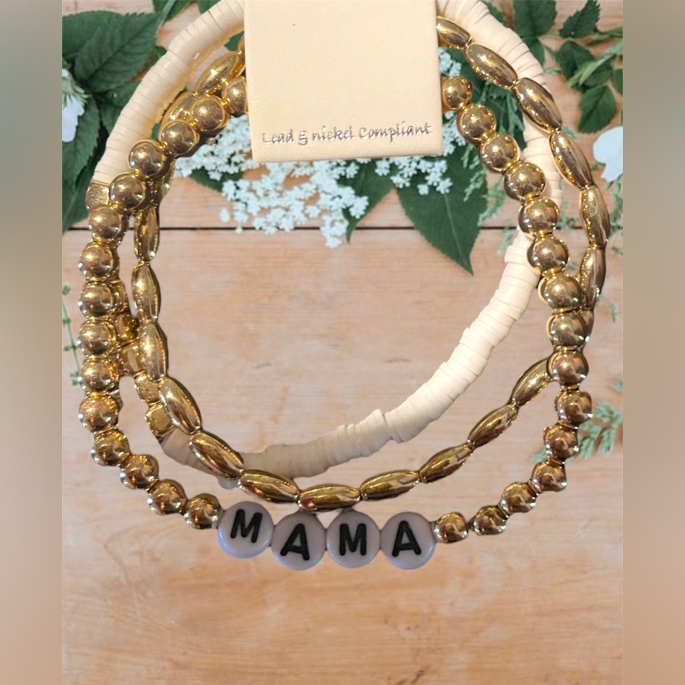 MAMA beaded boutique bracelet bundle
